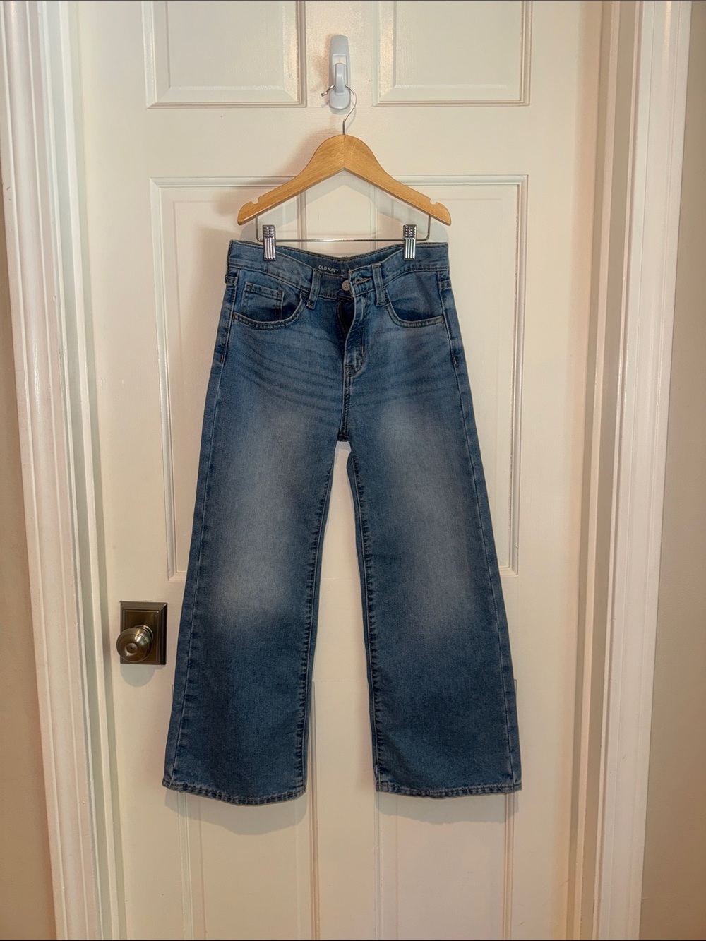 Girls baggy wide jeans size 10